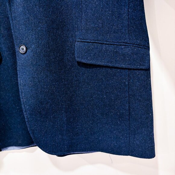 PRONTO UOMO Navy wool blend blazer | Classic tailored mens jacket | 2XL * - Picture 5 of 7